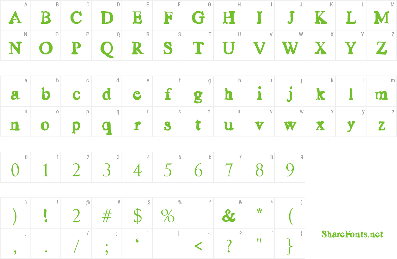 Font Old news preview